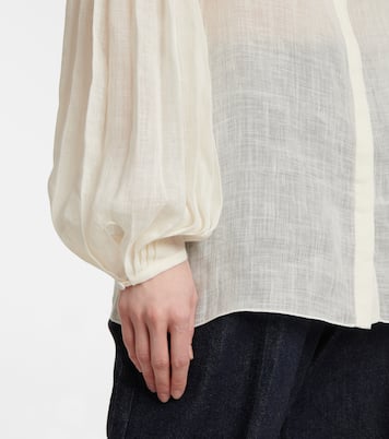 Bluse Anni aus Leinen und Seide | Gabriela Hearst