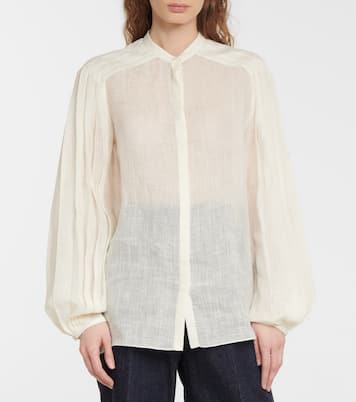 Bluse Anni aus Leinen und Seide | Gabriela Hearst
