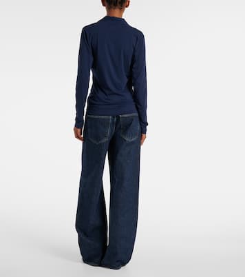 Top wrap Meri en mezcla de algodón | Velvet