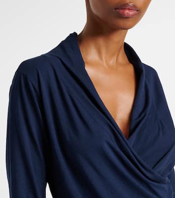 Top wrap Meri en mezcla de algodón | Velvet