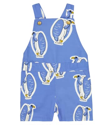 Printed cotton overalls | Mini Rodini