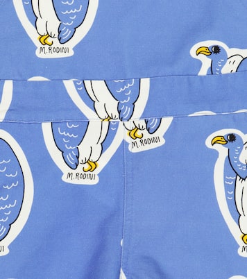Printed cotton overalls | Mini Rodini