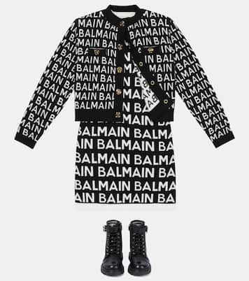 Robe en coton à logo | Balmain Kids