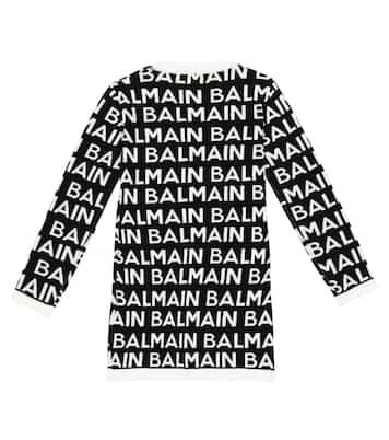 Robe en coton à logo | Balmain Kids