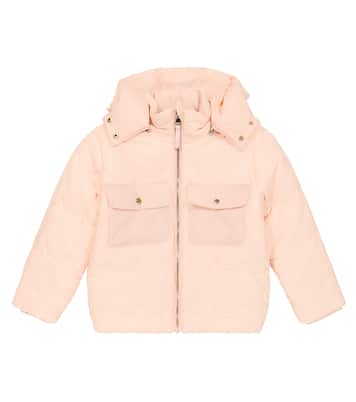 Scalloped puffer jacket | Chloé Kids
