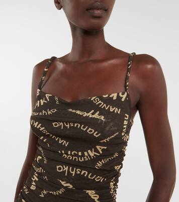 Robe Adie à logo | Nanushka