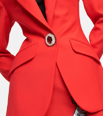 Verzierter Blazer aus Schurwolle | David Koma