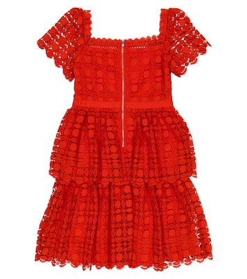 Lace tiered dress | Self-Portrait Kids