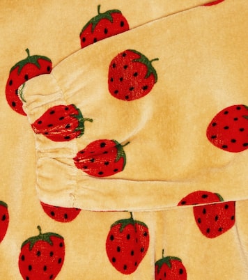 Printed cotton velvet sweatshirt | Mini Rodini