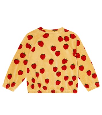 Printed cotton velvet sweatshirt | Mini Rodini