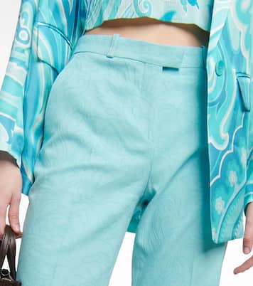 Pantalones rectos de tiro alto | Etro