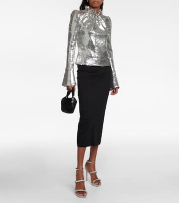 Verzierte Sandalen Bing 105 aus Metallic-Leder | Jimmy Choo