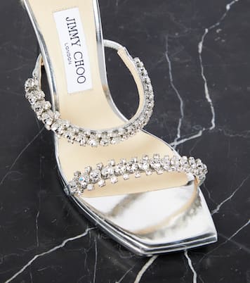 Verzierte Sandalen Bing 105 aus Metallic-Leder | Jimmy Choo