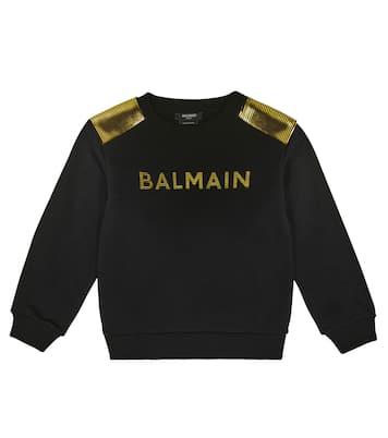Sweat-shirt en coton à logo | Balmain Kids