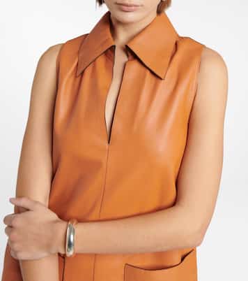 Robe midi Berwick en cuir | Joseph