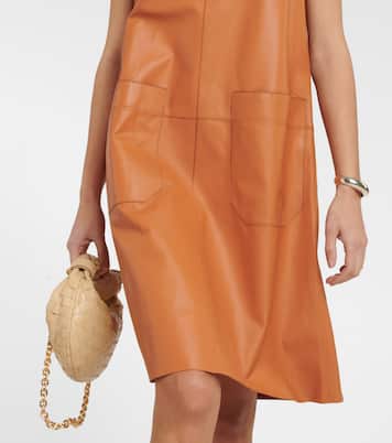 Robe midi Berwick en cuir | Joseph
