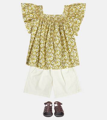Carlie floral cotton blouse | Bonpoint