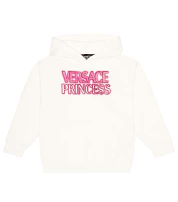 Sweat-shirt à capuche imprimé à logo | Versace Kids