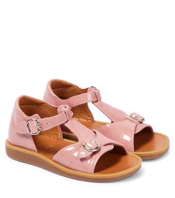 Poppy Bucky patent leather sandals | Pom d'Api