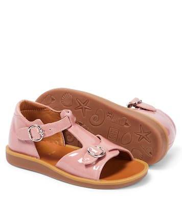 Poppy Bucky patent leather sandals | Pom d'Api