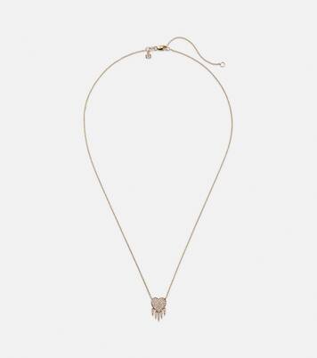 14kt gold necklace with diamonds | Sydney Evan