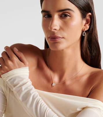 14kt gold necklace with diamonds | Sydney Evan