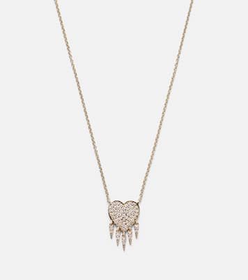 14kt gold necklace with diamonds | Sydney Evan