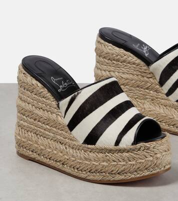 Wedge-Pantoletten Ariella aus Kalbshaar | Christian Louboutin