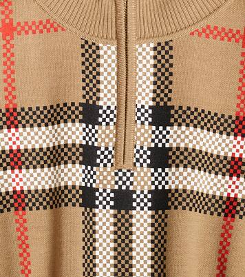 Ginny checked wool-blend poncho | Burberry Kids