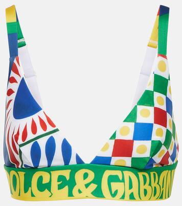 Bedrucktes Bralette aus Jersey | Dolce&Gabbana