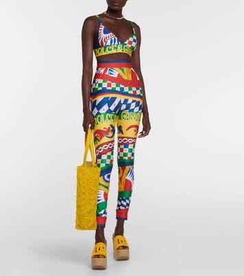 Bedrucktes Bralette aus Jersey | Dolce&Gabbana