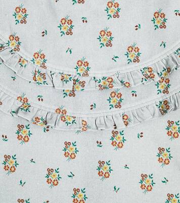 Jimena ruffled floral cotton top | The New Society