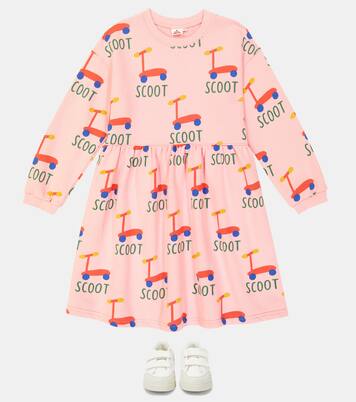 Printed cotton jersey dress | Jellymallow