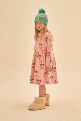Printed cotton jersey dress | Jellymallow