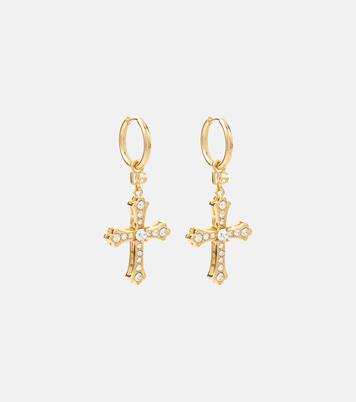 Crystal-embellished drop earrings | Dolce&Gabbana