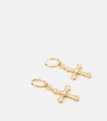 Crystal-embellished drop earrings | Dolce&Gabbana