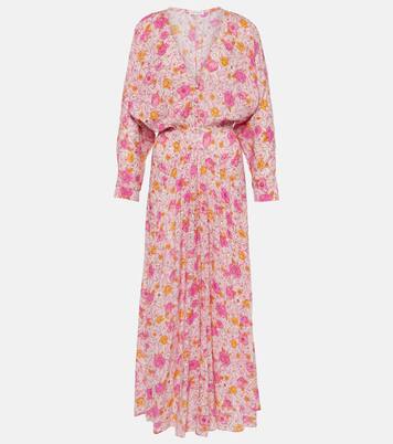 Robe longue Ilona à fleurs | Poupette St Barth
