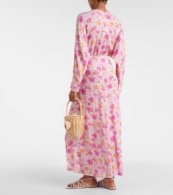 Robe longue Ilona à fleurs | Poupette St Barth