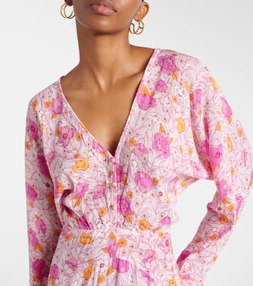 Robe longue Ilona à fleurs | Poupette St Barth