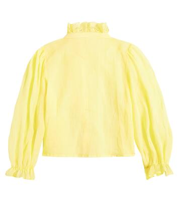 Embroidered linen shirt | Petite Amalie  