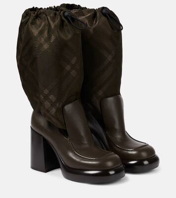 Botas altas con Burberry Check | Burberry