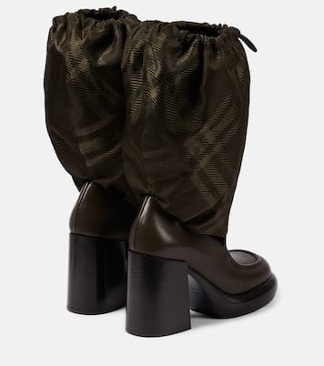 Botas altas con Burberry Check | Burberry
