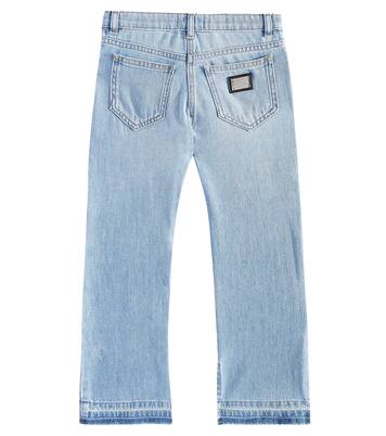 Jeans flared con logo | Dolce&Gabbana Kids