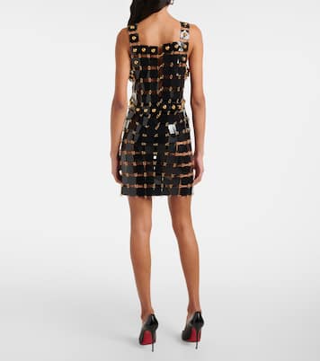 فستان قصير بمسامير | Rabanne
