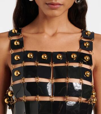 فستان قصير بمسامير | Rabanne