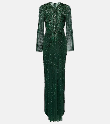 Abito lungo Anja con paillettes | Jenny Packham
