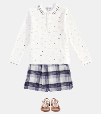 Checked wool-blend skort | Tartine et Chocolat