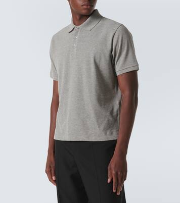 Cassandre cotton-blend piqué T-shirt | Saint Laurent