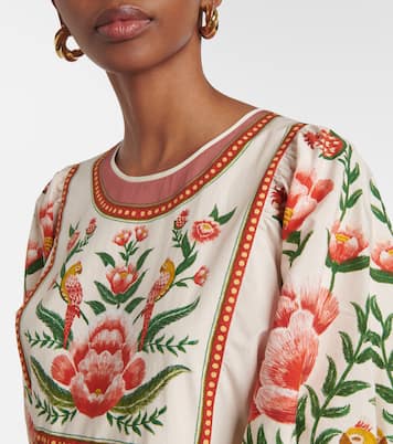 Robe longue Ainika à fleurs | Farm Rio