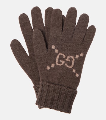 Gants GG en jacquard de cachemire | Gucci